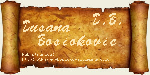 Dušana Bosioković vizit kartica
